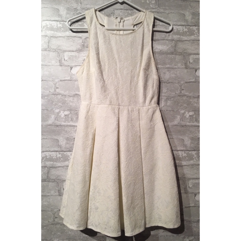White Lace Skater Dress